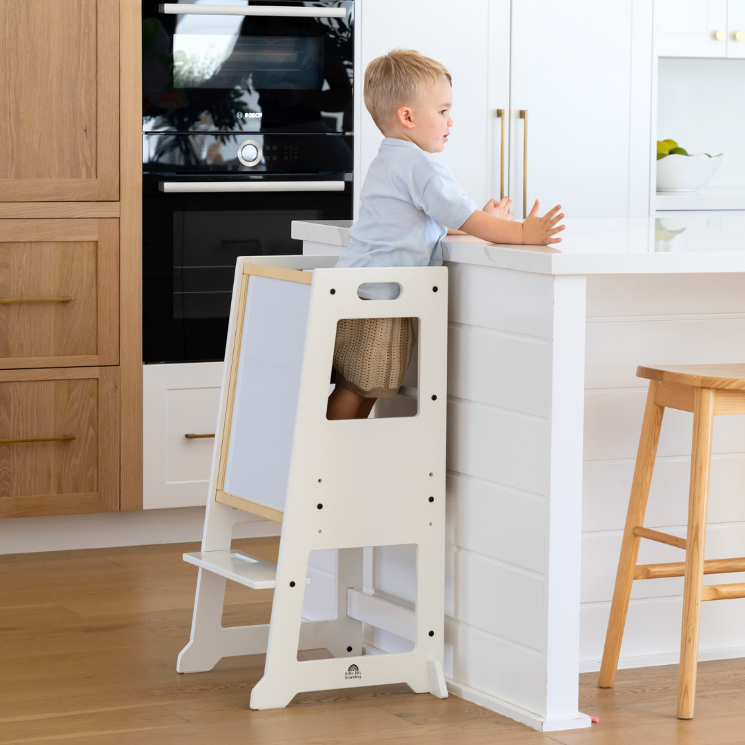 Slimline Learning Tower | White