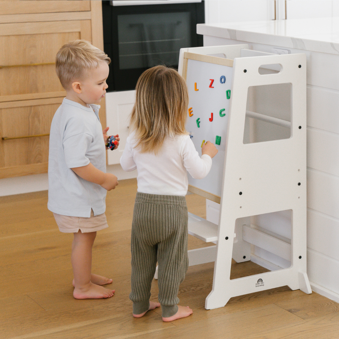 Slimline Learning Tower | White