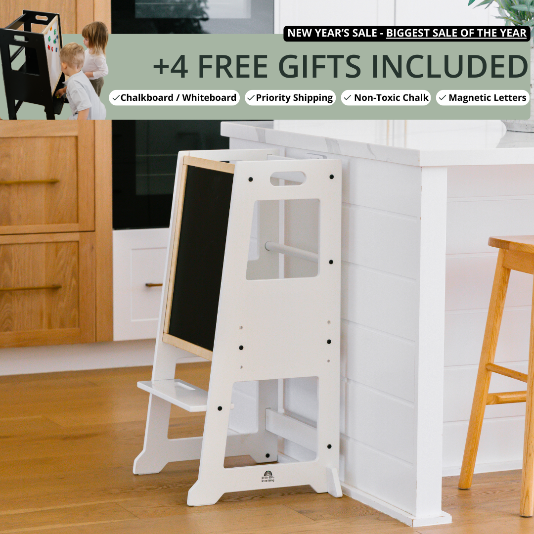 Slimline Learning Tower | White