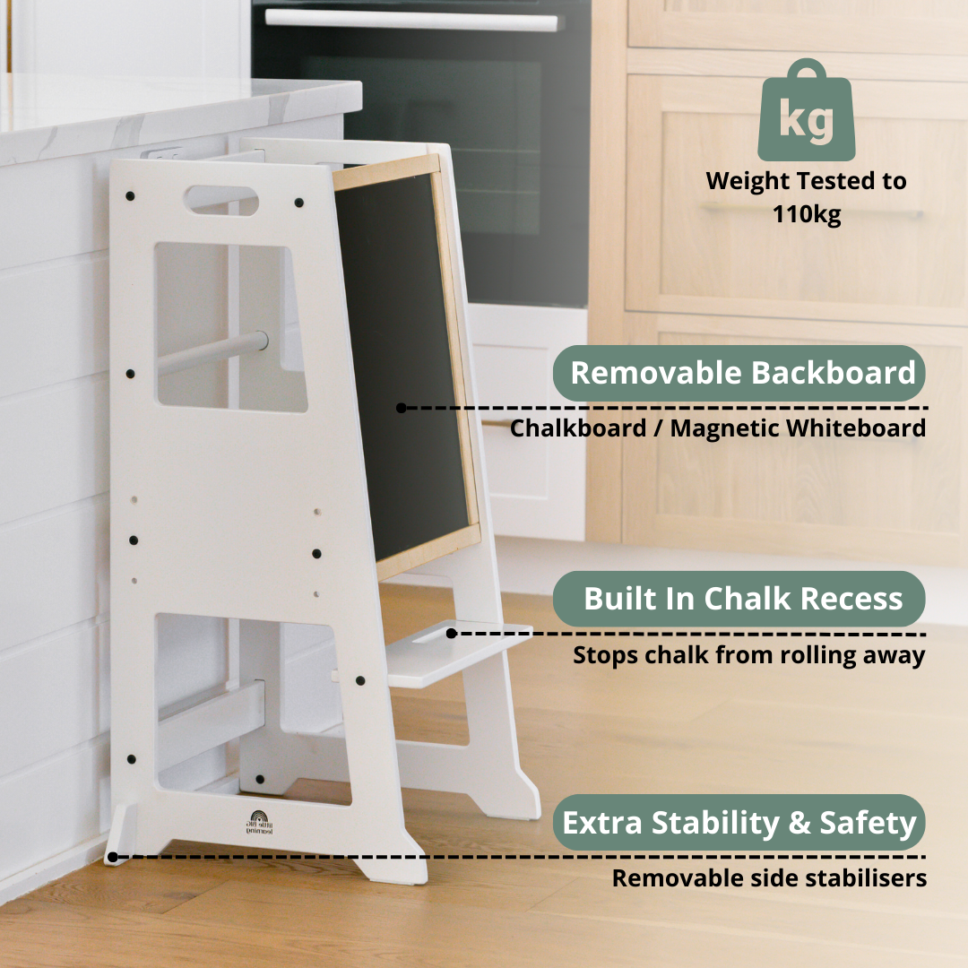 Slimline Learning Tower | White