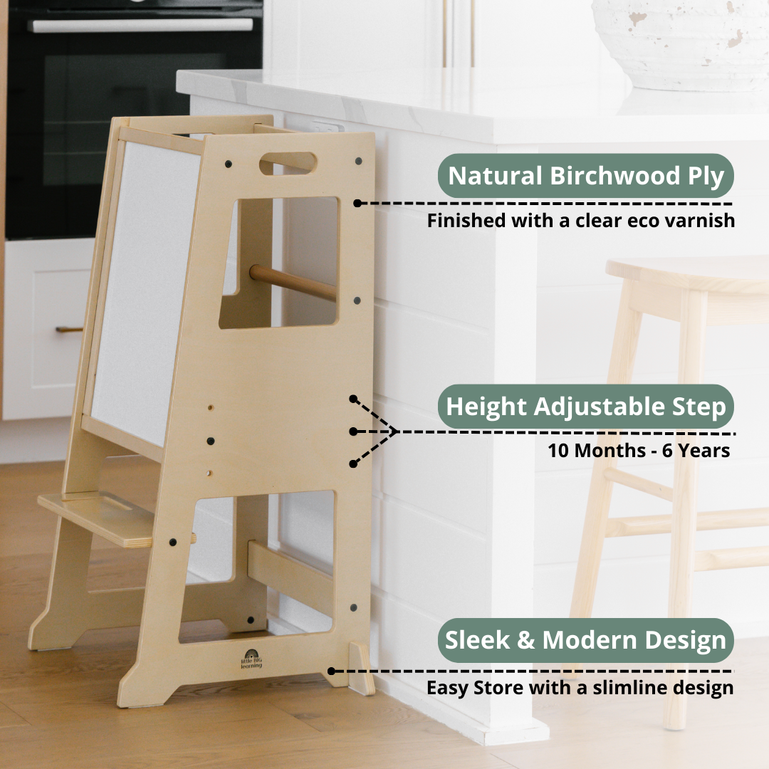 Slimline Learning Tower | Birch